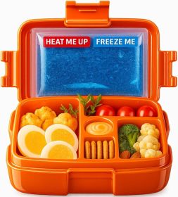 Bento Box with Hot & Ice Packs â€“ 5 Leakproof Containers, Insulated Lunch Box for Women, Men