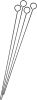 Reusable Non-Stick Barbecue and Grilling Shish Kabob Skewers with Ring-Handle Top, 15-Inches, Set of 4