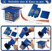 TaoBary 30 Pcs Graduation Cap Candy Box with Tassel Party Favors & Decorations - Blue & Orange