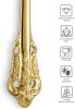 6.3" Teaspoons, 18/10 Stainless Steel, Gorgeous Small Spoons, Stirring, Mixing, Sugar, Cake, Dessert Spoons, Mini Antipasto spoons (Gold)