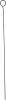 Reusable Non-Stick Barbecue and Grilling Shish Kabob Skewers with Ring-Handle Top, 15-Inches, Set of 4