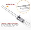 Barbecue Skewers, 6-Pack 13" Stainless Steel Grilling Skewers with Slider, Reusable Metal BBQ Shish Kabob Skewers Sticks
