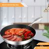 SOGA 30cm Stainless Steel Fry Pan â€“ Non-Stick Interior, Induction Compatible Frying Pan Skillet