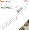 Barbecue Skewers, 6-Pack 13" Stainless Steel Grilling Skewers with Slider, Reusable Metal BBQ Shish Kabob Skewers Sticks