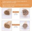 12" Natural Bamboo Wooden Skewers the diameter is 4mm (100 PCS) for BBQ, Fruit, Cocktail, Kabob, Chocolate  Fountain, Appetiser, Grilling