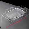 "Adjustable Stainless Steel Sink Drain Basket - Expandable Dish Drying Rack for Bowls, Cutlery & Fruits"