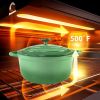 Dutch Oven,Dutch Oven Pot with Lid,5 QT Enamel Dutch Ovens with Dual Handles,Cast Iron Pot for Braiser,Cooking,Gifts for Family