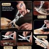 "Heavy-Duty Detachable Kitchen Shears - German Stainless Steel Multi-Purpose Scissors for Meat/Fish/Fruits"